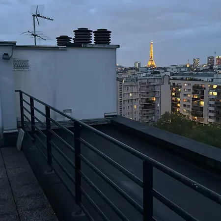Rooftop Eiffel Tower - Full Ac شقة باريس