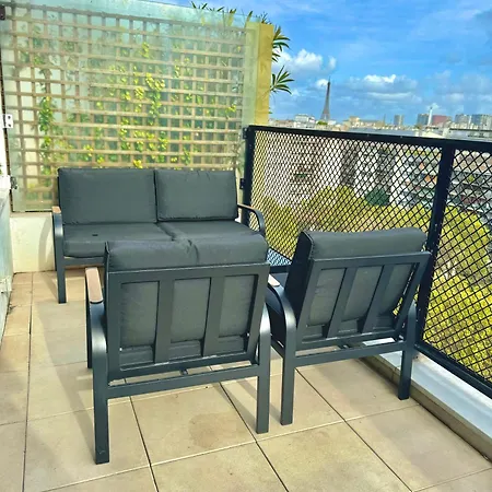 شقة Rooftop Eiffel Tower - Full Ac